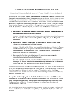 Informationen - Spinoza Gesellschaft eV