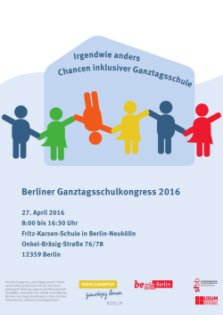 Programmflyer - Ganztägig Lernen
