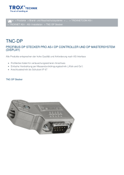 Webseitenausdruck TNC-DP Stecker