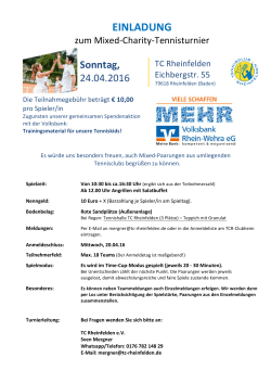 Ausschreibung PDF - Tennisclub Rheinfelden