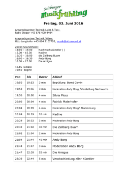 Samstag, 29 - Andy Borg