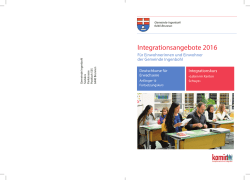 Integrationsangebote 2016