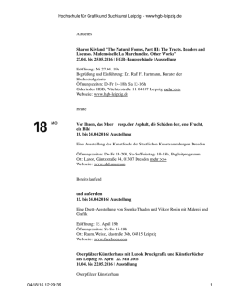 Hochschule f&uuml;r Grafik und Buchkunst Leipzig - www.hgb