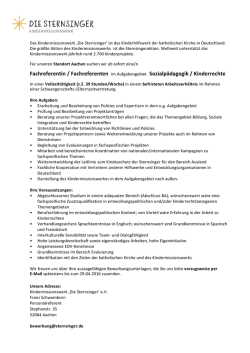 Die Stellenausschreibung als PDF