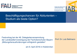 Festvortrag 2016 Prof. Bellmann - Landeselternvereinigung der