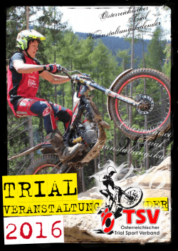 trial 2016 - Österreichischer Trialsport Verband