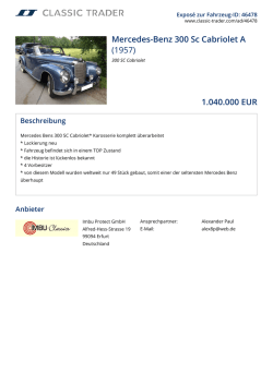 Mercedes-Benz 300 Sc Cabriolet A (1957) 1.040