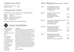 Mittagstisch - Fleischerei Nier