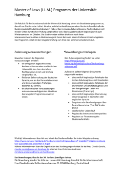 Informationen - Fakult&auml;t f&uuml;r Rechtswissenschaft
