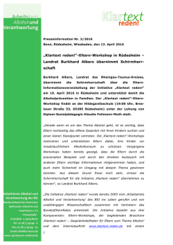 Presseinformation Nr. 3/2016 - Bundesverband der Deutschen