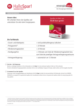 HalloSpar! - energieGUT