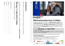Billettautomaten-Kurs in Nidau