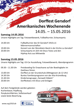 Sonntag 15.05.2016 - SV Gersdorf 1910
