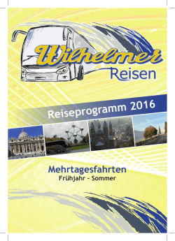 Jahresprogramm 2016