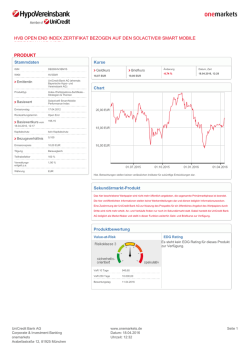 hvb open end index zertifikat bezogen auf den
