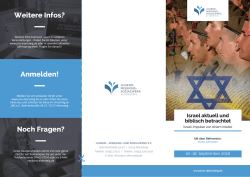 Israel aktuell - JMS Altensteig eV