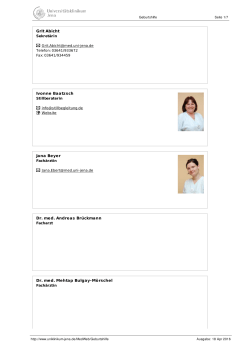 Grit Abicht Ivonne Baatzsch Jana Beyer Dr. med. Andreas