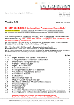 Version 5.98 Inhalt: Seite - E+E TECHDESIGN Bernd Engels