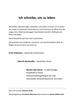 Ich schreibe, um zu leben