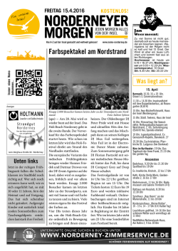 Aktuelle Ausgabe - Norderneyer Morgen