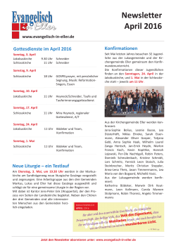 Newsletter evangelisch in Eller 4-2016.pub