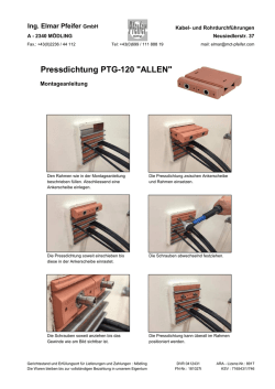 Montageanleitung PTG-120 Allen