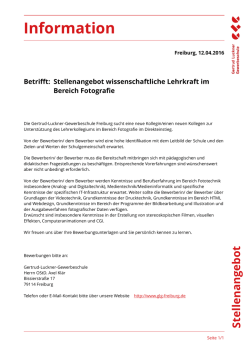 Information - Gertrud Luckner Gewerbeschule