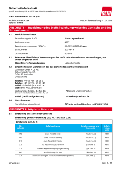 Sicherheitsdatenblatt