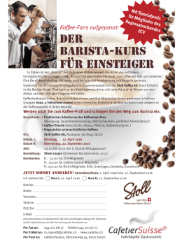 Der Barista-Kurs für Einsteiger