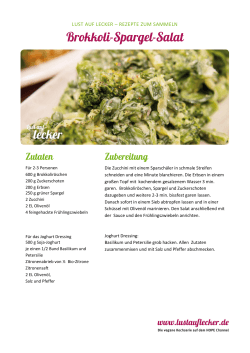 Rezept Brokkoli-Spargel-Salat