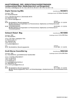 Druckansicht - Hauptverband