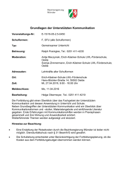 Grundlagen der Unterst&uuml;tzten Kommunikation