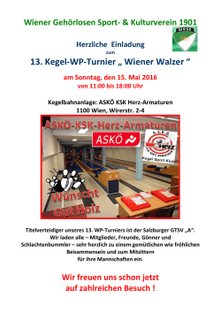 13.Wiener Walzer WP-Kegelturnier
