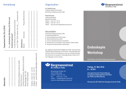 Endoskopie Workshop