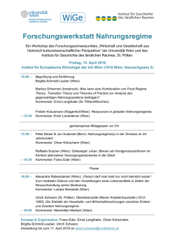 Programm - Institut für Europäische Ethnologie