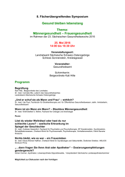 Programm Symposium Gesundheitswoche [Download,*, 64,37