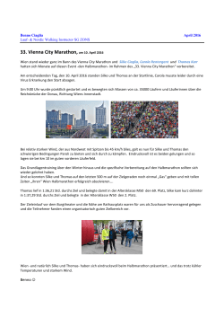33. Vienna City Marathon, am 10. April 2016
