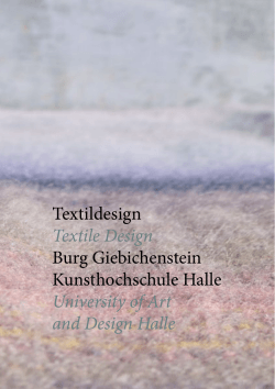 Textile Design - Burg Giebichenstein Kunsthochschule Halle