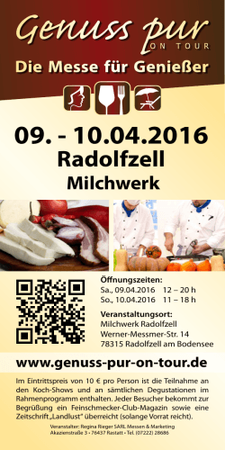 Radolfzell - Genuss pur ON TOUR