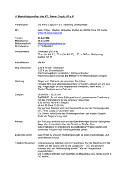 Informationen dazu k&ouml;nnen Sie ab sofort der hinterlegten