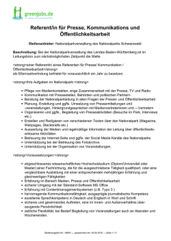 Dieses Stellenangebot als PDF speichern