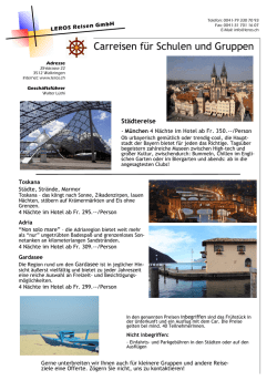 Gruppenreisen - Leros Reisen GmbH
