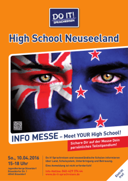 Info Messe&ndash; Meet YoUR High school!
