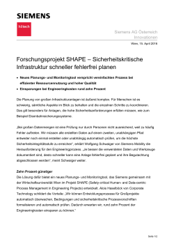 Pressemitteilung Siemens AG - Boerse