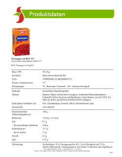 Tortenguss rot RUF 317 Basis VPE: Pck 1kg Hersteller: Ruf