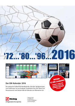 Der EM-Kalender 2016 - All
