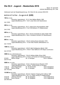 Jugend U20 - Leichtathletik.de
