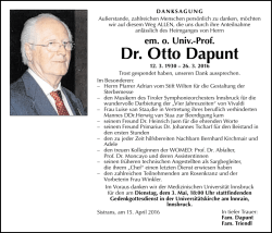 Dr. Otto Dapunt