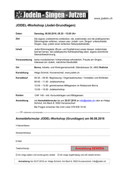JODEL-Workshop (Jodel