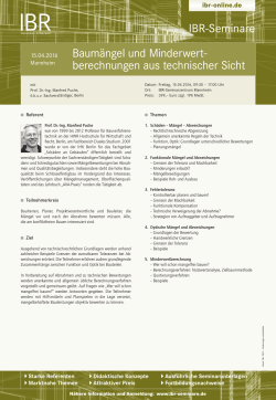 Seminardetails als PDF - ibr